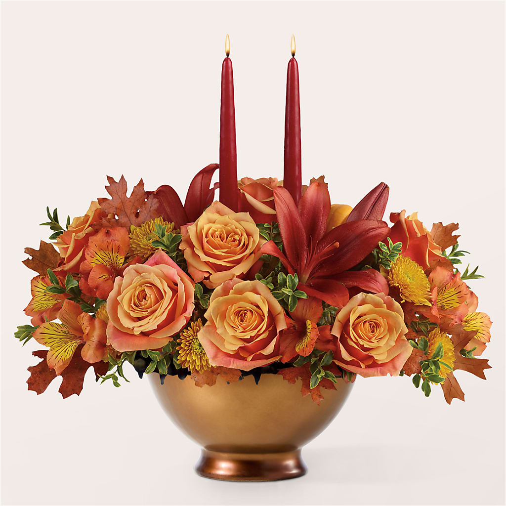 Harvest Table Centerpiece – Yellow Flower Dream, Surprise AZ