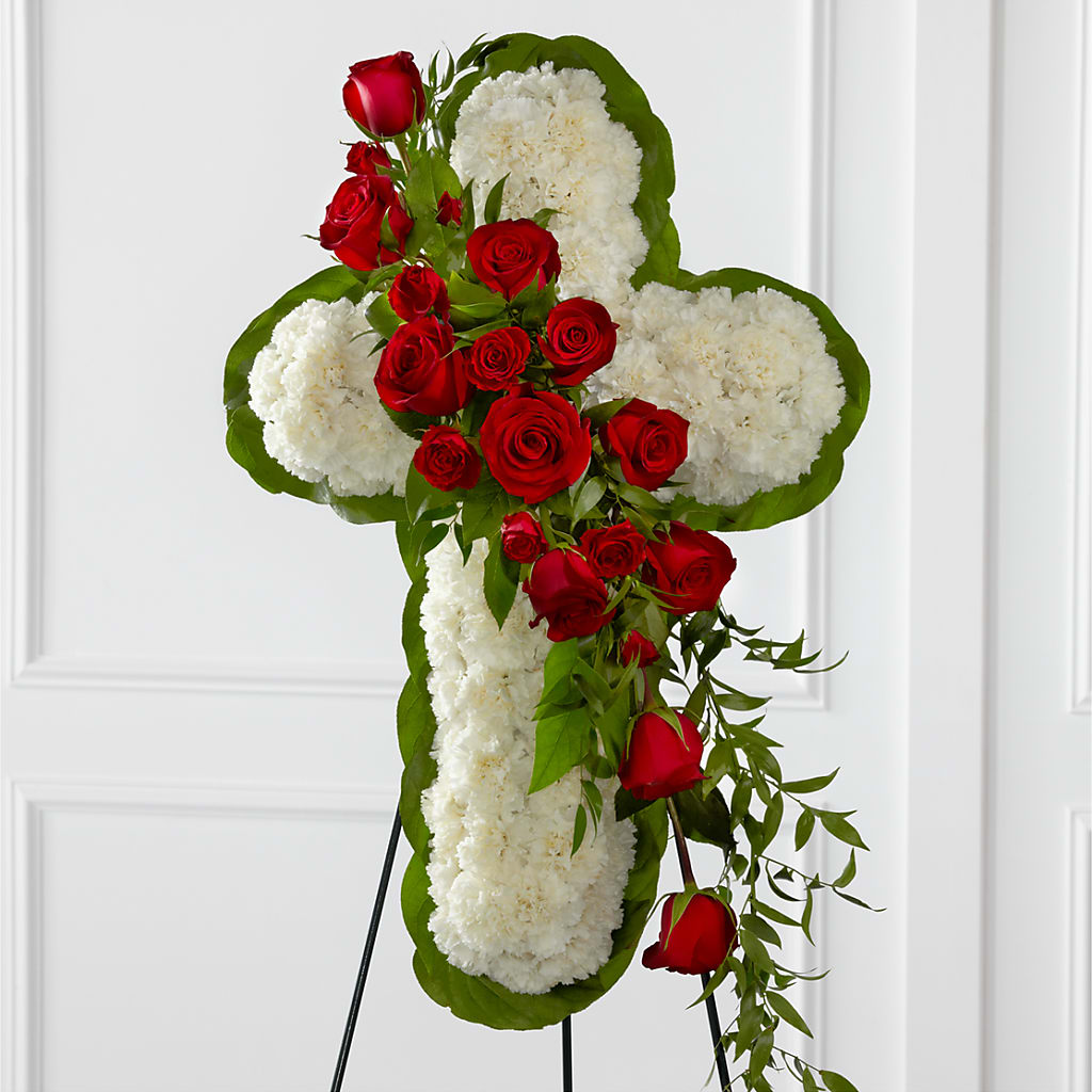 Floral Cross Easel – Yellow Flower Dream, Surprise AZ