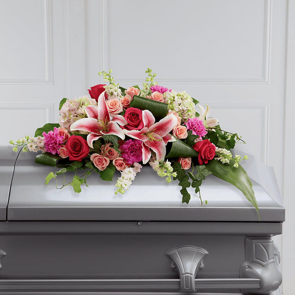 Splendid Grace Casket Spray – Yellow Flower Dream, Surprise AZ