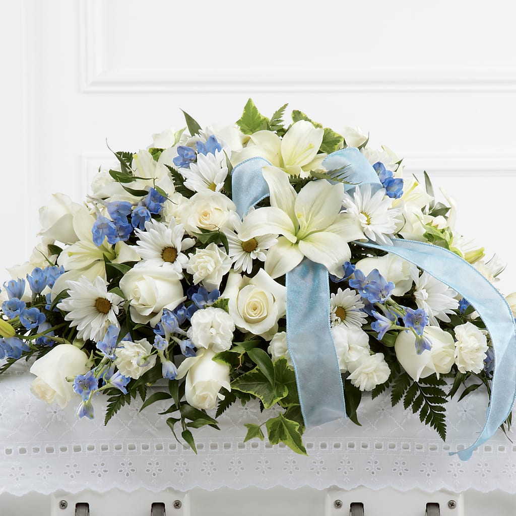Tender Treasure Casket Spray – Yellow Flower Dream, Surprise AZ