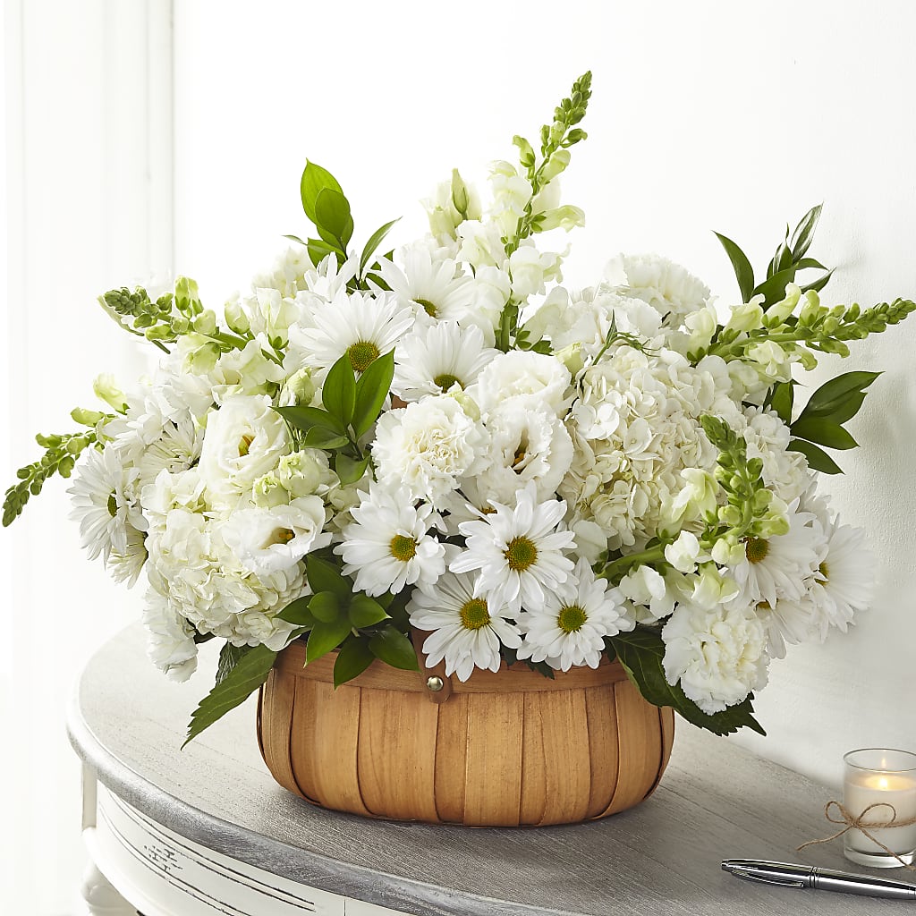 Pure Ivory Basket – Yellow Flower Dream, Surprise AZ