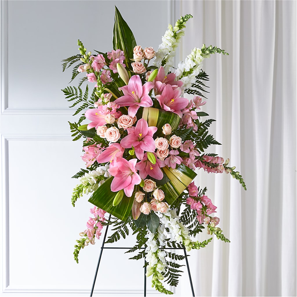 Elegant Embrace Standing Spray – Yellow Flower Dream, Surprise AZ