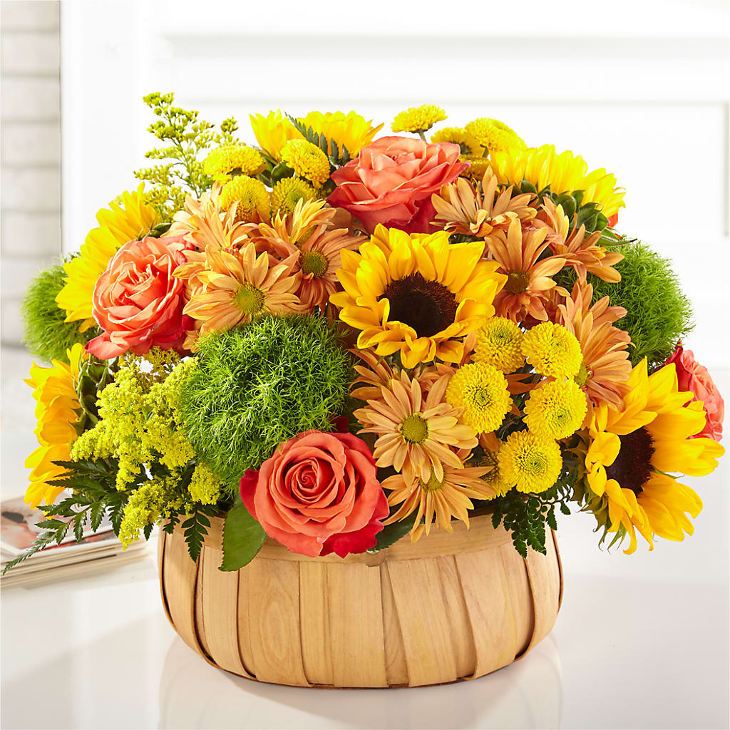 Harvest Sunflower Basket – Yellow Flower Dream, Surprise AZ