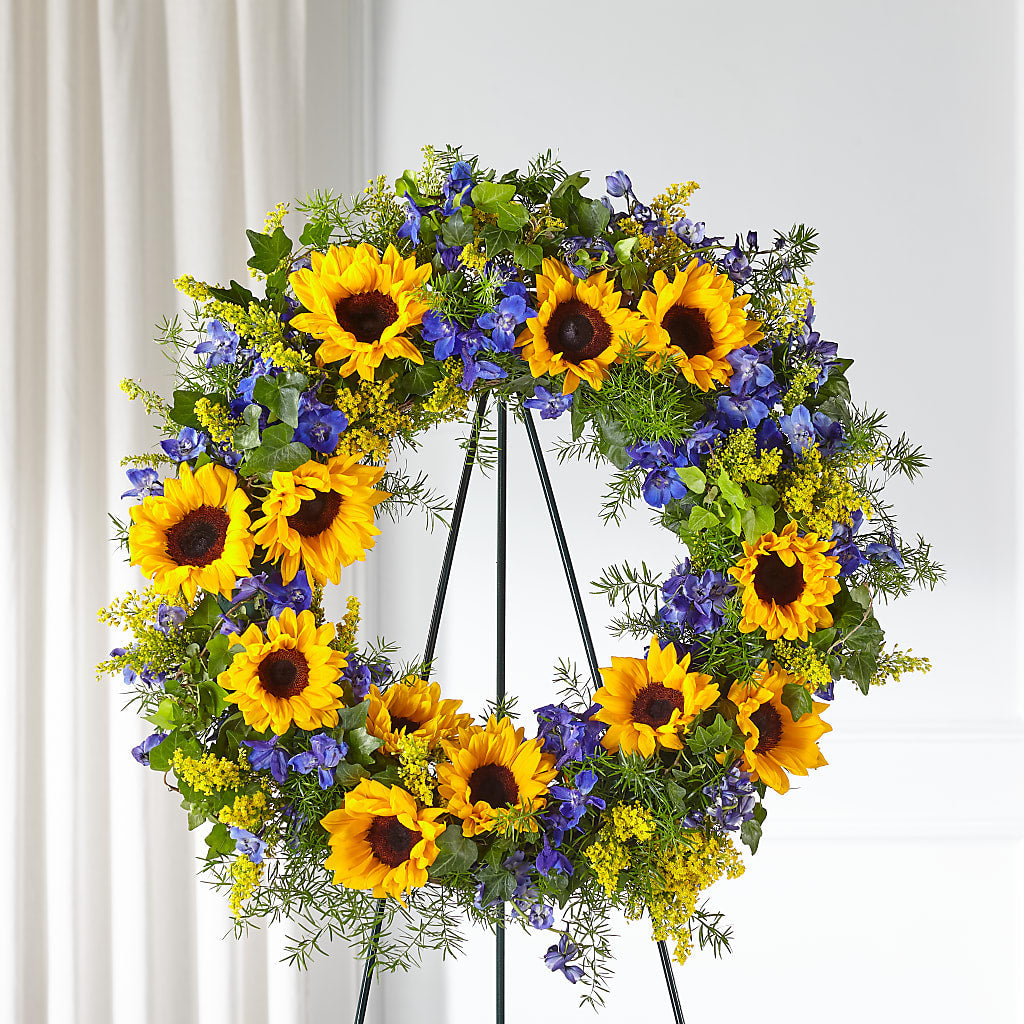 Bright Rays Wreath – Yellow Flower Dream, Surprise AZ