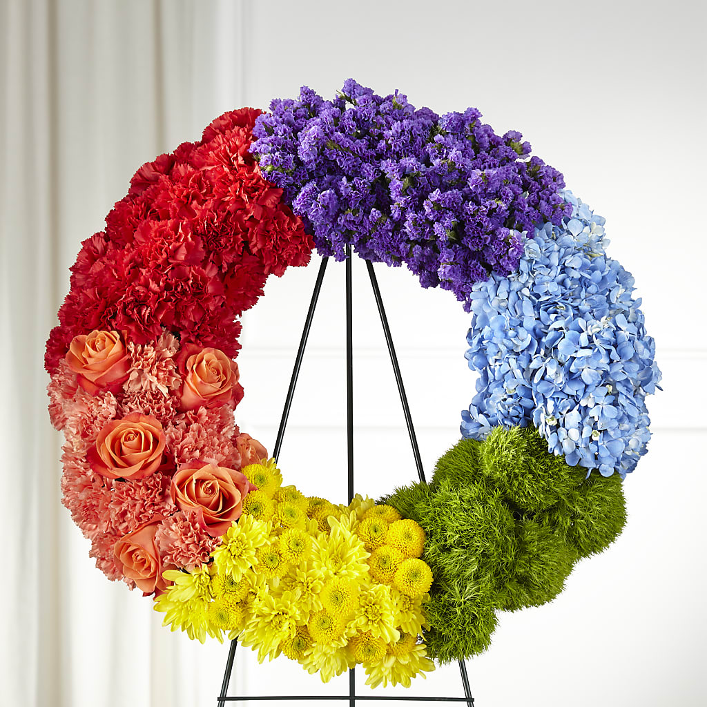 Circle of Love Wreath – Yellow Flower Dream, Surprise AZ