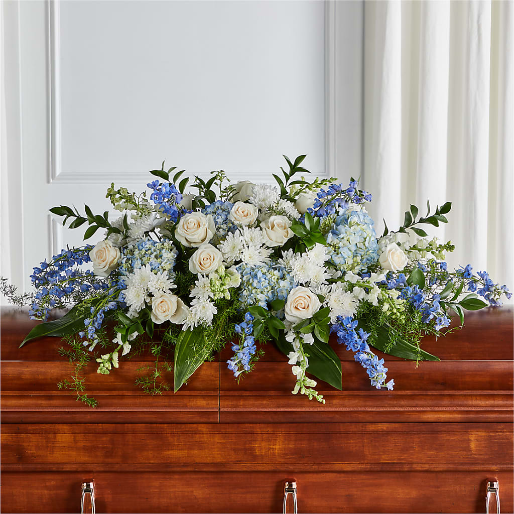 Timeless Essence Casket Spray – Yellow Flower Dream, Surprise AZ