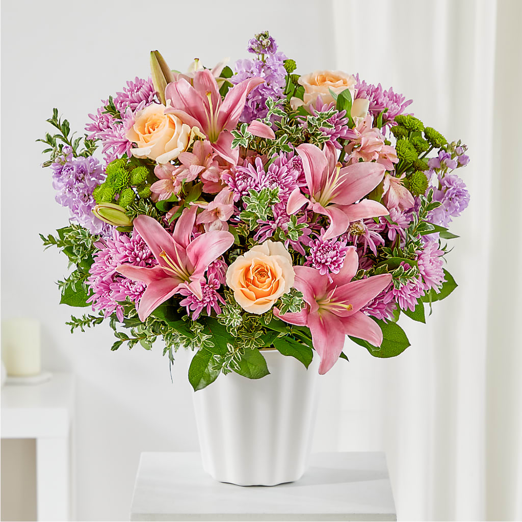 Supportive Embrace Tabletop Basket – Yellow Flower Dream, Surprise AZ