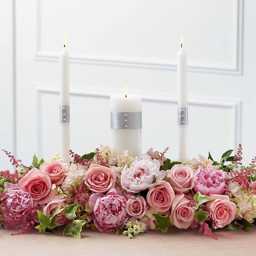 Worldwide Romance Unity Candle Arrangement – Yellow Flower Dream, Surprise AZ