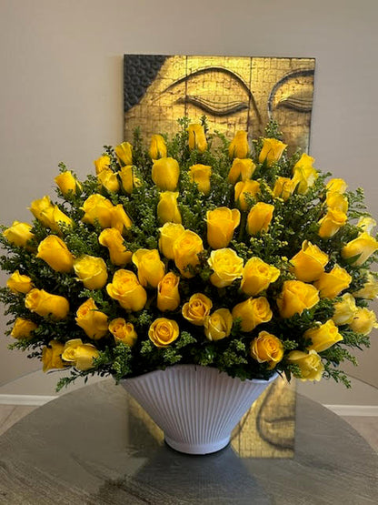 Lux yellow Roses –  Yellow Flower Dream, Surprise AZ