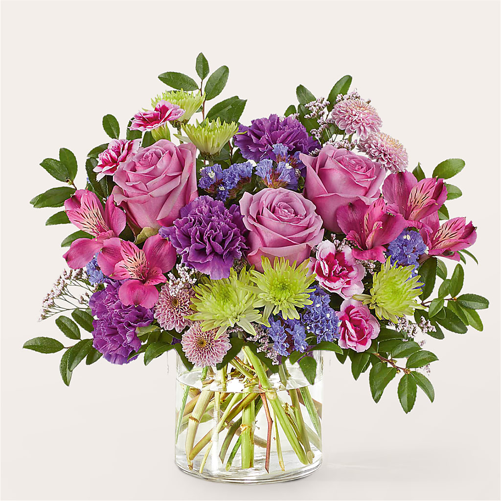 Glass Half Full Bouquet –  Yellow Flower Dream, Surprise AZ