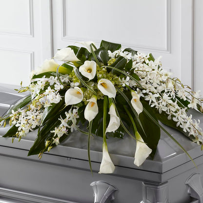 Angel Wings Casket Spray –  Yellow Flower Dream, Surprise AZ