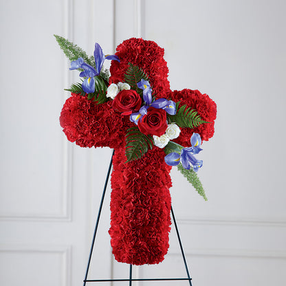 Faithful Hero Floral Cross –  Yellow Flower Dream, Surprise AZ