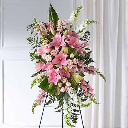 Elegant Embrace Standing Spray –  Yellow Flower Dream, Surprise AZ
