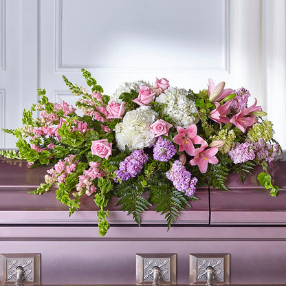 Life's Gratitude Casket Spray –  Yellow Flower Dream, Surprise AZ