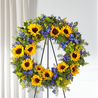 Bright Rays Wreath –  Yellow Flower Dream, Surprise AZ