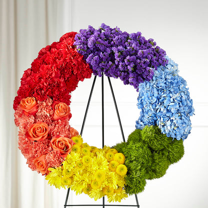 Circle of Love Wreath –  Yellow Flower Dream, Surprise AZ