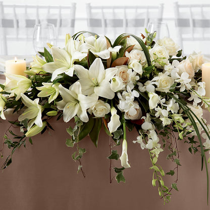 White Linen Arrangement –  Yellow Flower Dream, Surprise AZ