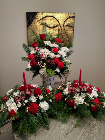 Holiday 3 piece centerpieces –  Yellow Flower Dream, Surprise AZ
