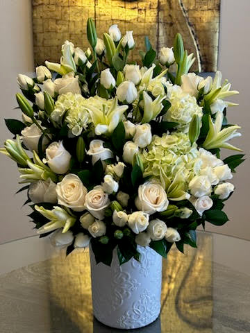Winter Elegant centerpiece