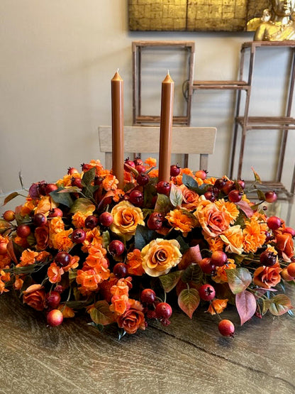 ARTIFICIAL FALL CENTERPIECE –  Yellow Flower Dream, Surprise AZ