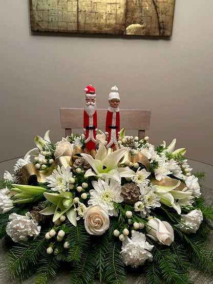 Santama & Santapa centerpiece –  Yellow Flower Dream, Surprise AZ