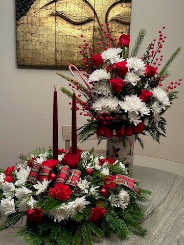 Christmas centerpiece –  Yellow Flower Dream, Surprise AZ